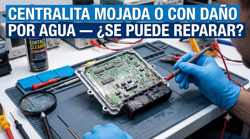Centralita mojada o con daño por agua se puede reparar