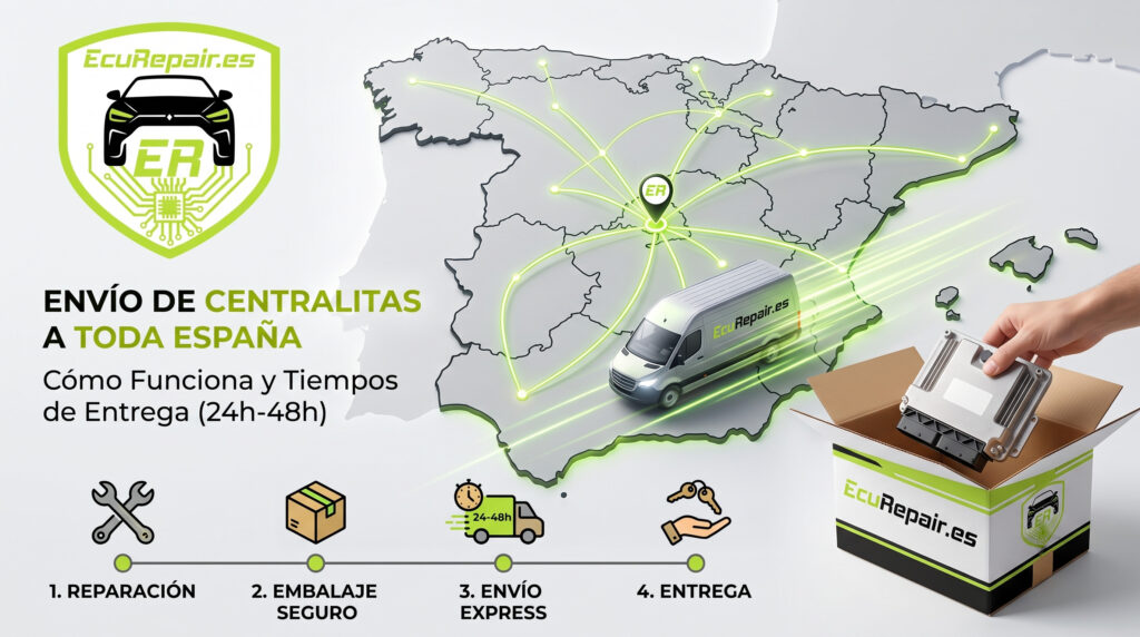 Envio de centralitas a toda Espana como funciona y en cuanto tiempo