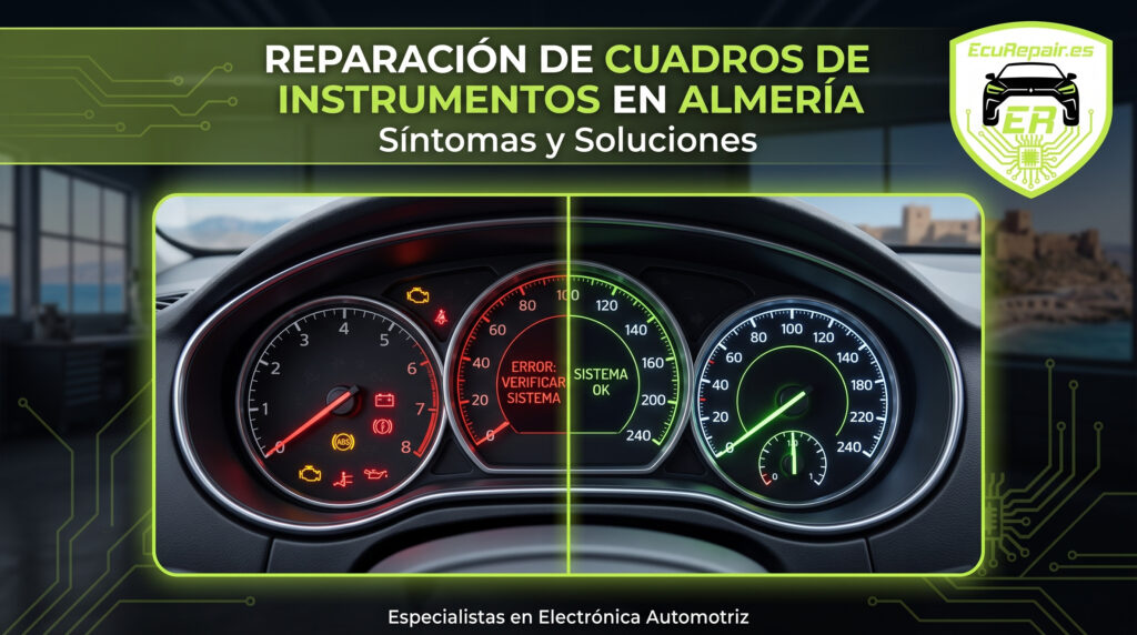 Reparacion de cuadros de instrumentos en Almeria sintomas y soluciones